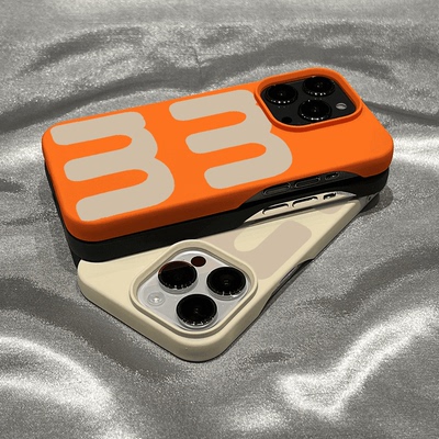 简约字母M适用15pro手机壳iPhone16promax情侣新款17promax创意个性16小众高级13不撞壳14pm半包17防摔保护套