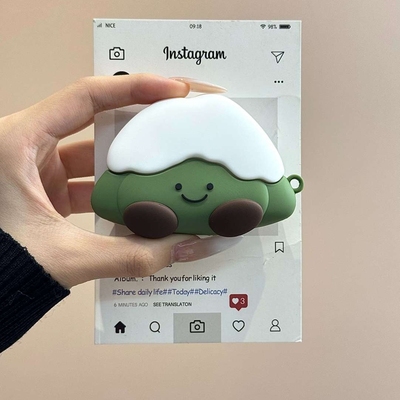 jellycat抹茶雪山适用Airpodspro2苹果无线蓝牙耳机壳Airpods1/2代新款Airpods4硅胶个性Airpods3代软耳机包