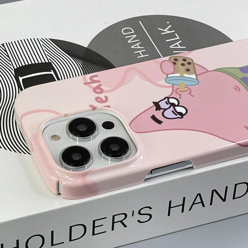 卡通派大星海绵宝宝适用苹果17手机壳iPhone17Promax高级感16promax新款15pm情侣14菲林壳13网红17全包保护套