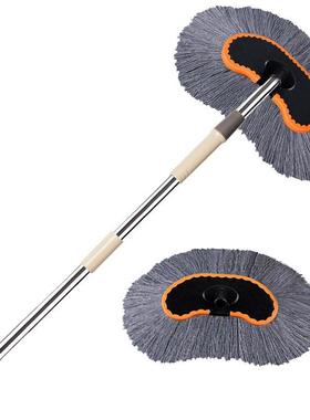 洗车拖把汽车刷式车伤刷子加45291长用杆不车专用伸缩除尘工具套