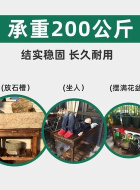 花架实NYY木式防置物架厅阳台户外庭院落地腐客木多肉盆景架子鱼