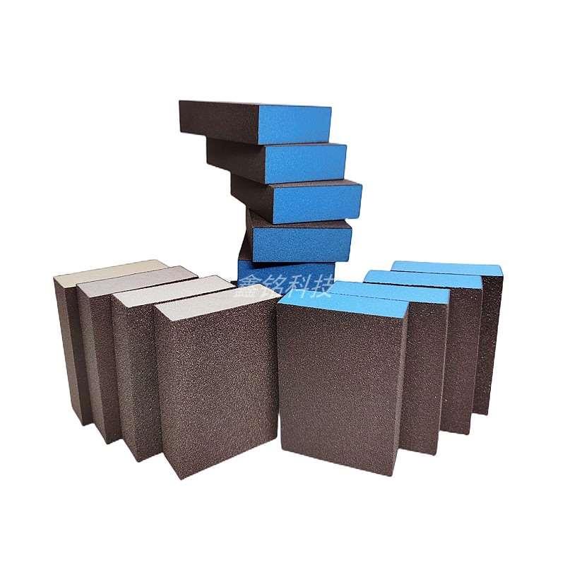 Kingdom海绵沙块木工家具红木玉器文玩金属除锈抛光海绵砂纸块
