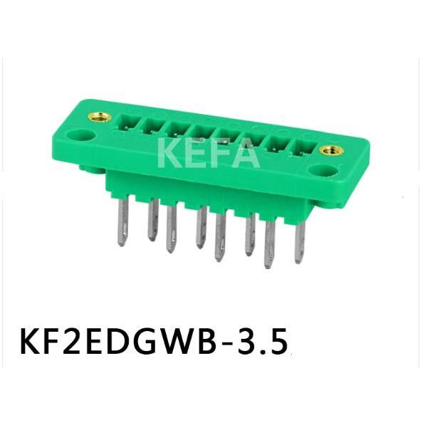 穿墙式插拔式接线端子KF2EDGWB-3.5mm2P3P4P5P-20P座 绿色铜环保