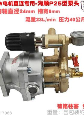 2.2KW电机连体直连泵头轴径24mm海顺P25型农用高压喷雾打药机园林