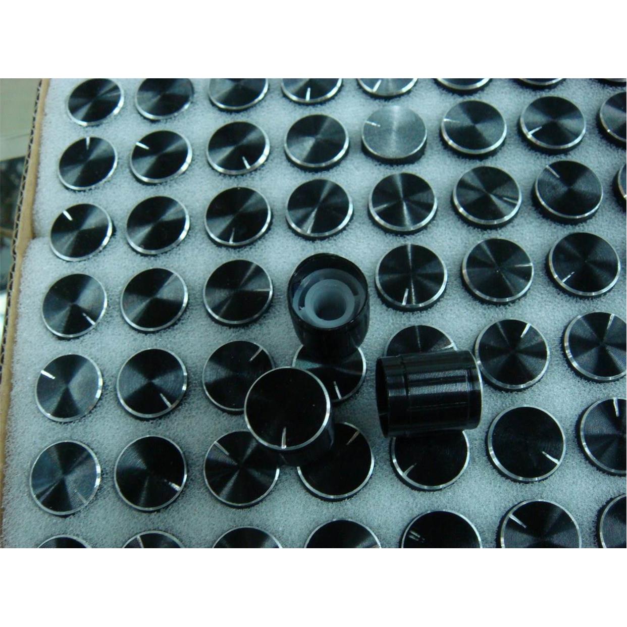 A黑色铝合金旋钮 花轴电位器专用 15MMX17MM