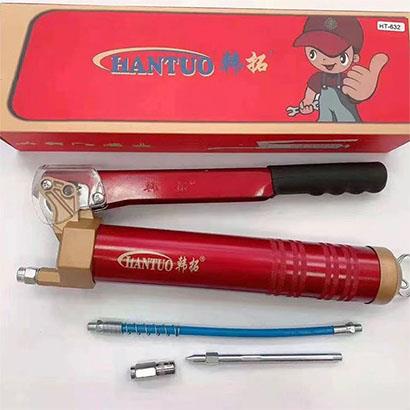 黄油枪双芯棒四齿轮900cc手动省力开合出油黄油枪循环齿轮黄油枪