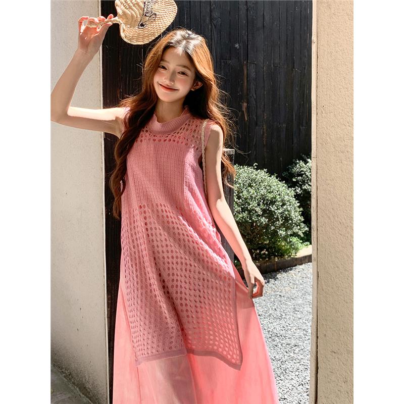 现货2025夏装新款镂空罩衫吊带裙套装两件套095-8179-P145-K218,女装套装/套裙,浙宝095(原288A)