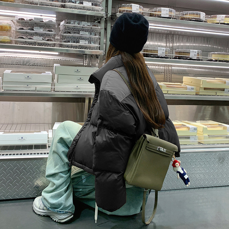 【买家秀 现货】2023新款撞色拼接白鸭绒羽绒服095-985-P225-K338图片