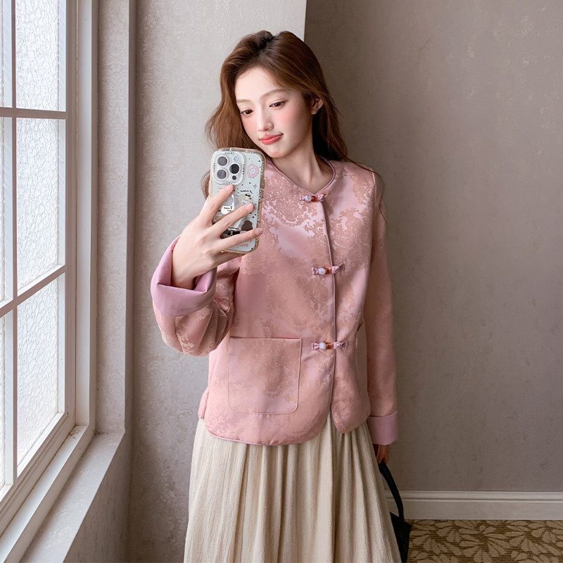【现货】2025秋装新款新中式风外套095-8275-P145-K218,女装短外套,浙宝095(原288A)