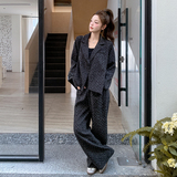 【现货】2025秋装西装外套长裤两件套095-8279-P175-K258，女装套装/套裙，浙宝095(原288A)