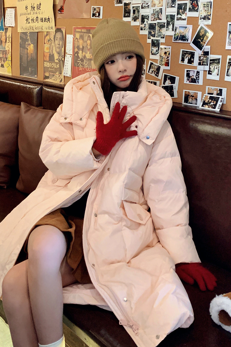 【现货】2024冬季中长款加厚过膝白鸭绒羽绒服095-9166-P255-K368,女装羽绒服,浙宝095(原288A)