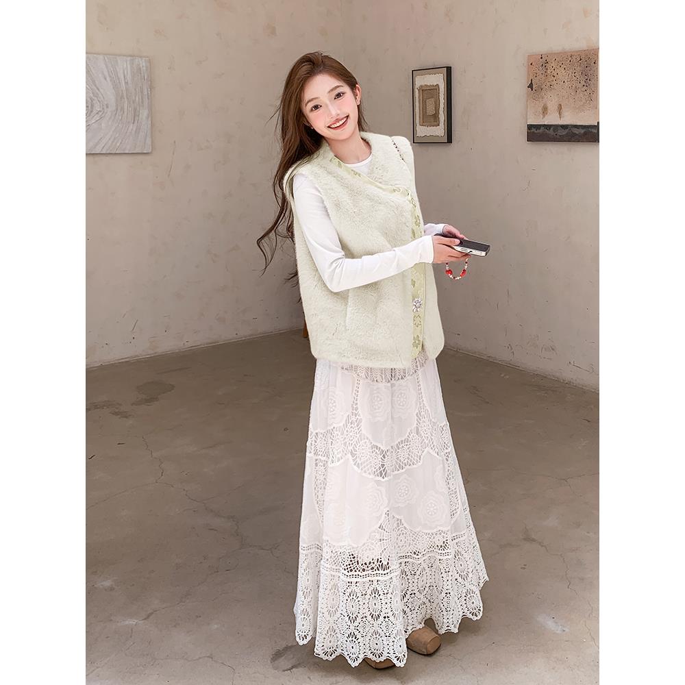 【现货】2025冬装新款皮毛一体马甲外套095-8311-P135-K198,女装皮草,浙宝095(原288A)