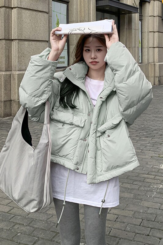 【现货】2024冬季新款短款加厚白鸭绒羽绒服095-966-P235K358,女装羽绒服,浙宝095(原288A)