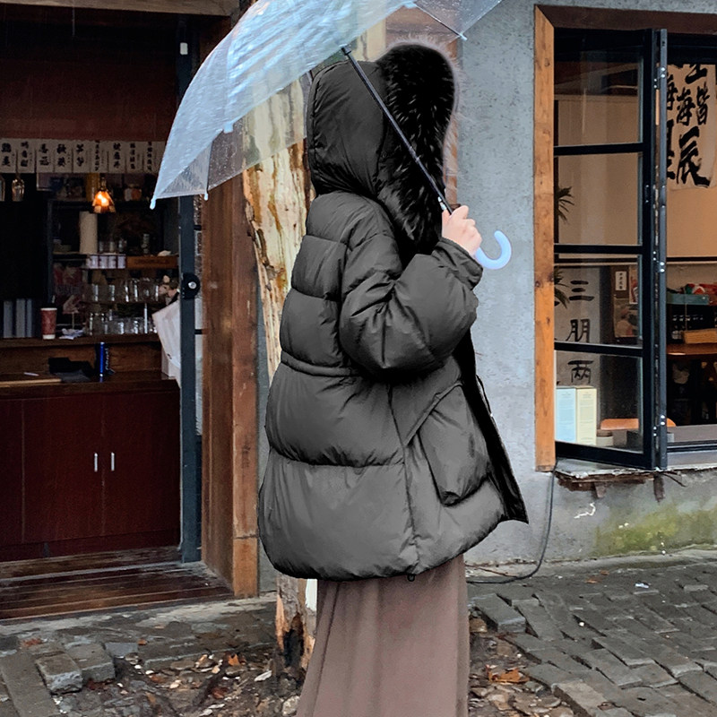 【现货】2024新款貉子大毛领工装白鸭绒羽绒服095-9175-P300-K458,女装羽绒服,浙宝095(原288A)