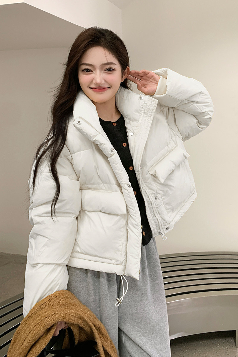 【超厚实现货】2024冬季短款白鸭绒羽绒服095-9163-P195-K298,女装羽绒服,浙宝095(原288A)