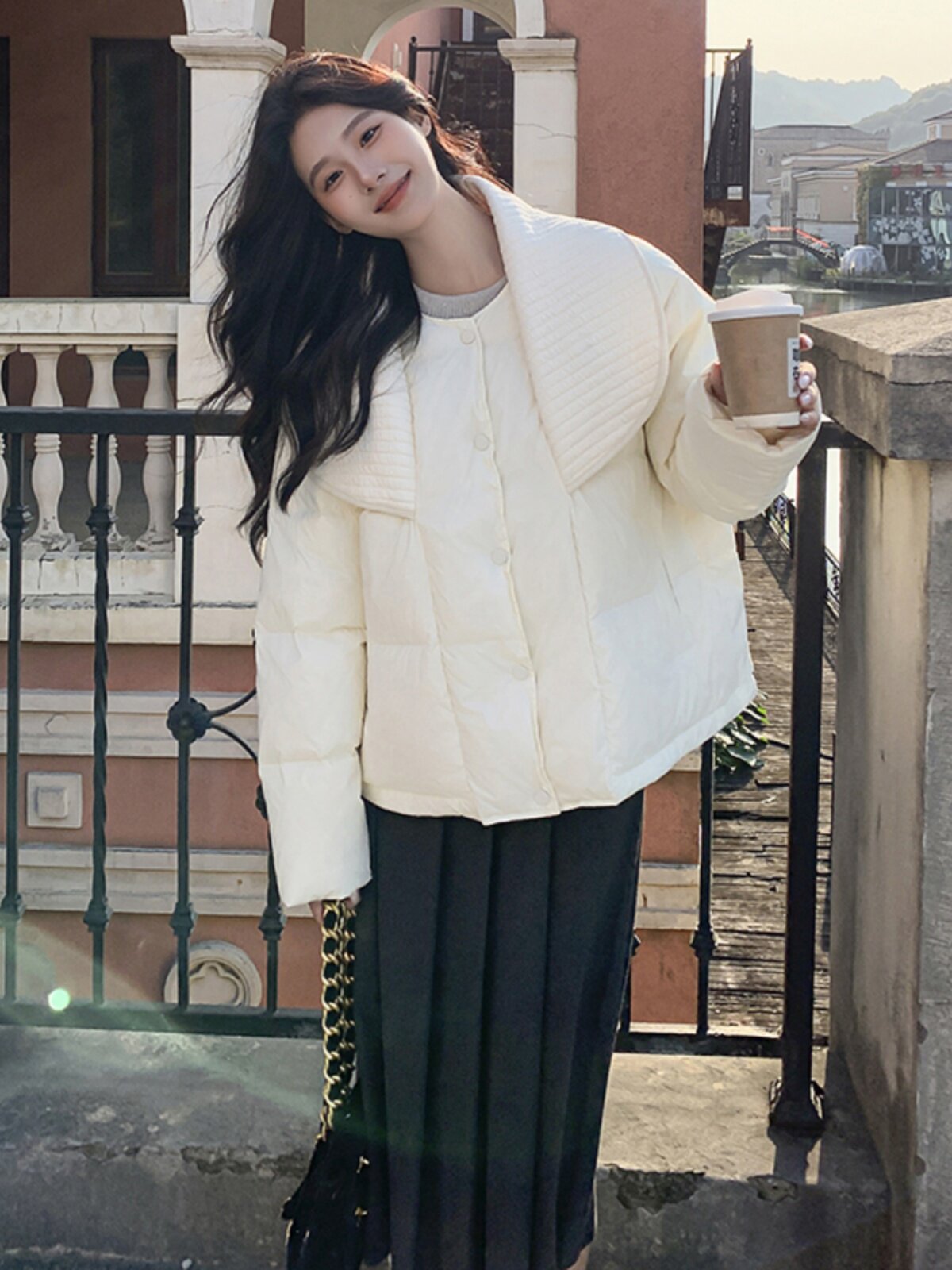 【主推 现货】2023新款太空棉花边领90绒羽绒服095-907 P270 K398图片