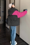 【现货买家秀】2023新款撞色拼接羽绒服面包服095-939-P225-K338，女装羽绒服，浙宝095(原288A)