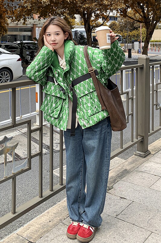 【现货】2023冬季新款印花系带90白鸭绒羽绒服095-997-P275K398,女装羽绒服,浙宝095(原288A)