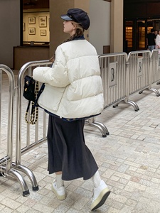 【现货】2023冬装新款牛仔拼接假两件90羽绒服095-967-P295 K428图片