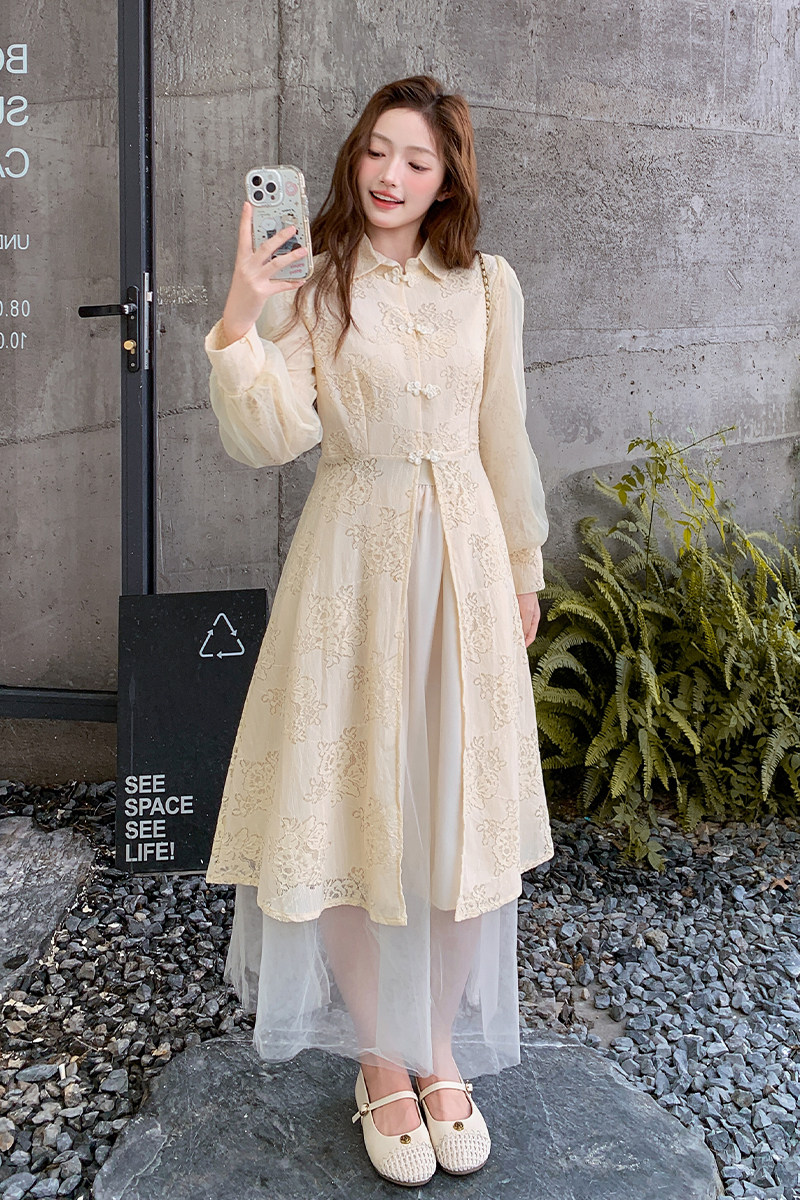 【现货】2025中式开衫+半身裙两件套095-8267-P155-K228,女装套装/套裙,浙宝095(原288A)