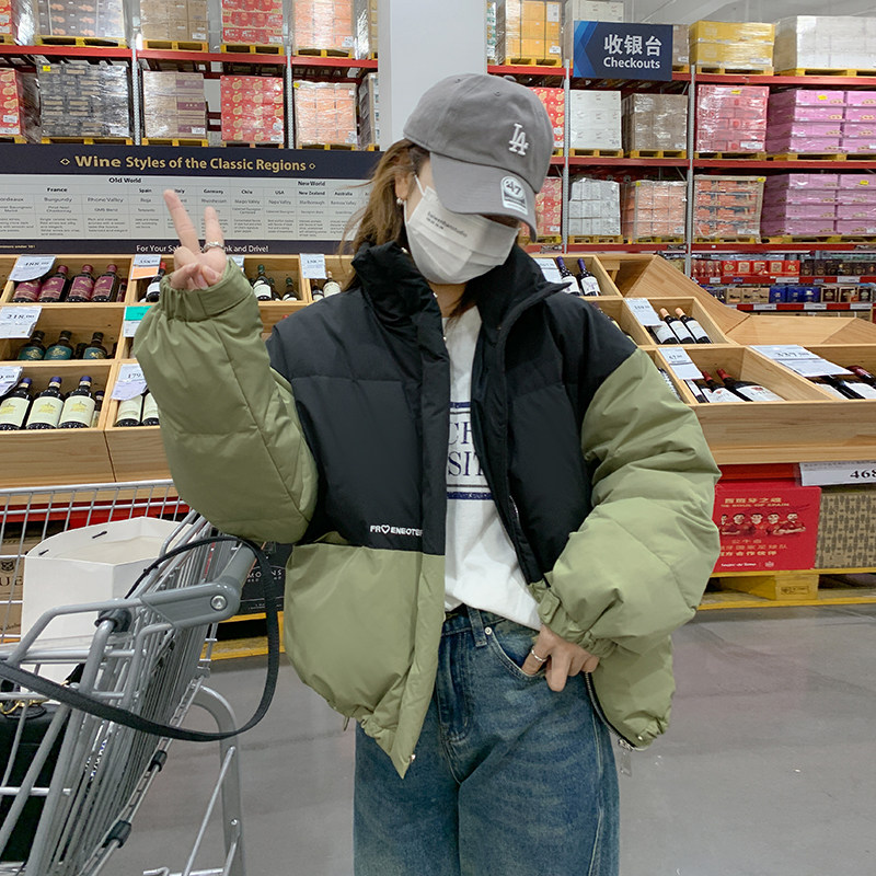 【现货跑量款数据好】拼接撞色白鸭绒羽绒服095-920-P185-K288,女装羽绒服,浙宝095(原288A)
