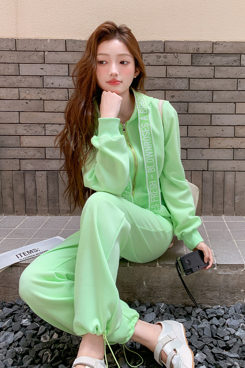 【现货】2025秋装卫衣休闲套装两件套095-8281-P175-K258,女装运动套装,浙宝095(原288A)