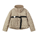 【现货】2023冬季新款印花系带90白鸭绒羽绒服095-997-P275K398，女装羽绒服，浙宝095(原288A)