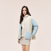 绗缝无领羽绒服700蓬90鹅绒双面可穿新品 又见高山MetaMount CITY