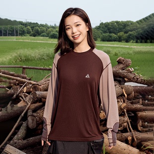 T恤户外 绵柔舒适抗静电撞色长袖 又见高山MetaMount CITY