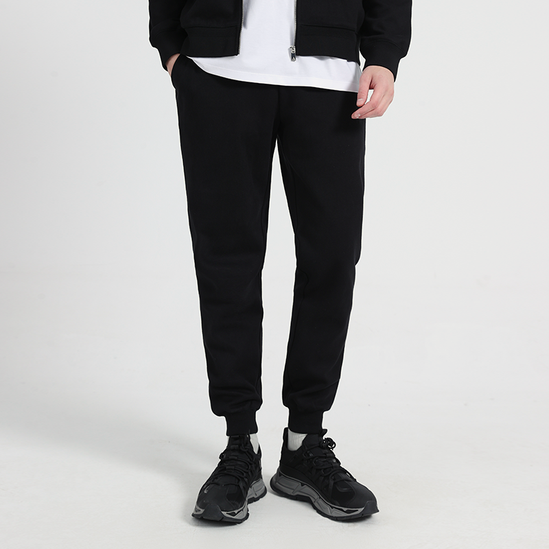 MetaMount宽松束口黑色休闲长裤