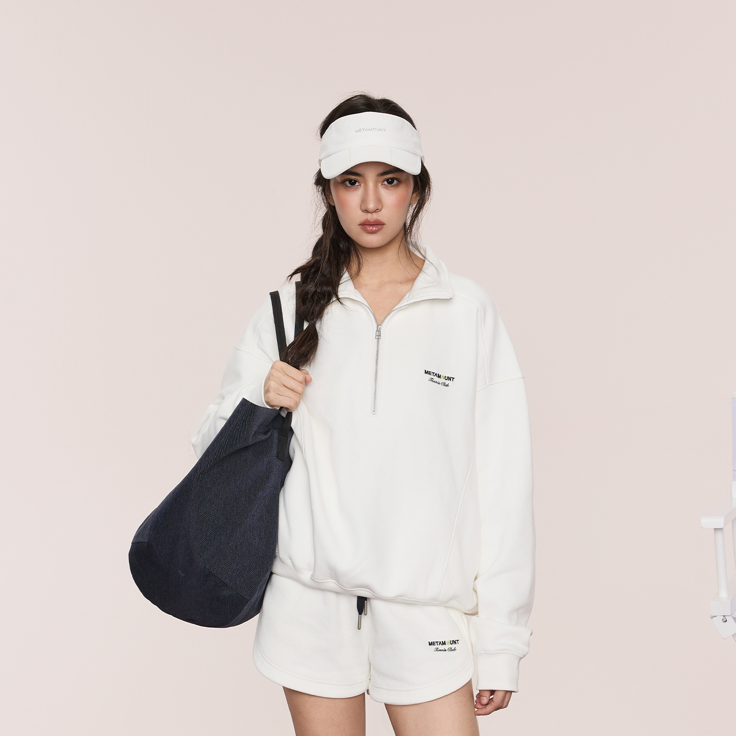 又见高山MetaMount CITY复古立领半拉链卫衣恒温科技25年秋新品