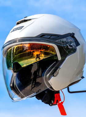 gsb四分之三半盔摩托车头盔冬季防风保暖透气男女通用通勤骑行263