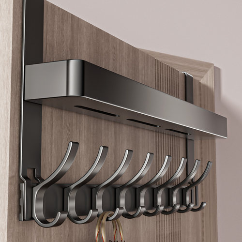 门后置物架双层门后挂衣架