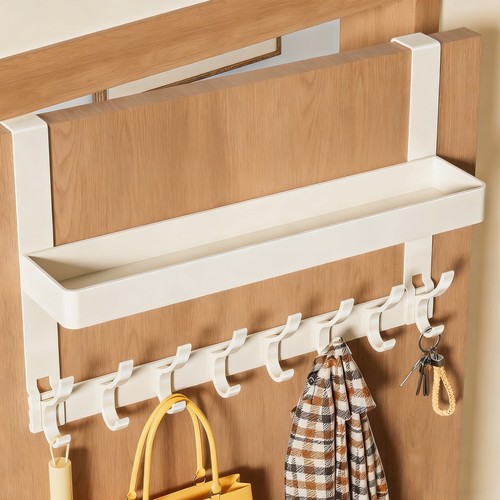 门后挂钩挂衣架免打孔置物架卧室高门上衣服挂衣钩门口门背式挂包