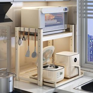 加粗电饭煲置物架可抽拉厨房微波炉架子台面多功能电器烤箱收纳架