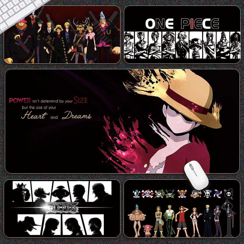 航海贼王鼠标垫超大周边二次元动漫卡通路飞索隆男生电脑键盘桌垫