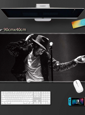 迈克尔·杰克逊鼠标垫超大号MichaelJackson明星周边锁边加厚桌垫
