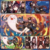 胡桃鼠标垫超大号小原神键盘桌垫hutao胡堂主学生卡通动漫电脑垫