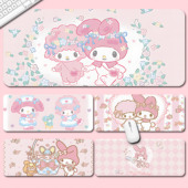 美乐蒂鼠标垫超大小号卡通可爱动漫女生学习桌垫MyMelody订制键盘