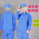 蓝色食品厂卫生工作服带帽食品级不起球男耐脏易洗洁净服防掉发冬