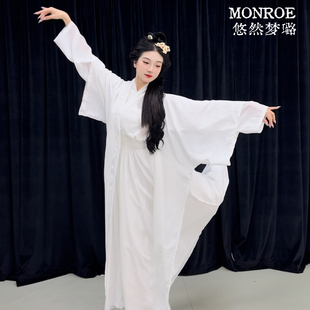 悠然梦璐古典舞雪龙吟演出服中国风打鼓服艺考太极剑练功服古装