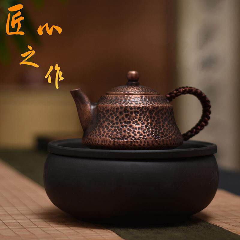 新款直销纯紫铜手工铜壶 纯铜烧水壶 纯铜功夫茶具 紫铜加厚茶壶