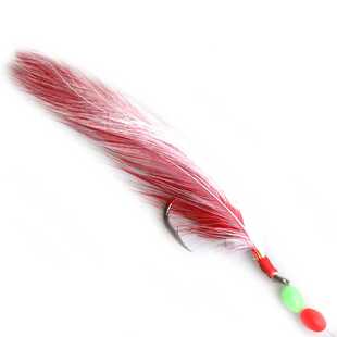 新款直销Octopus rig章鱼钩子火鸡毛章鱼夜光挡珠串钩3钩/串仕挂