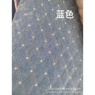 新款直销羊绒雪尼尔绗缝加棉 防 滑沙发垫 抱枕 沙发套半成品面料