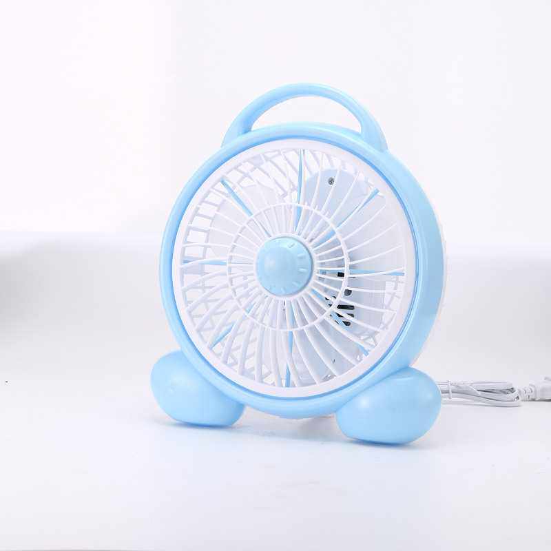 新款直销迷你电风扇办公室家用学生宿舍床上静音小型台式转页扇卡