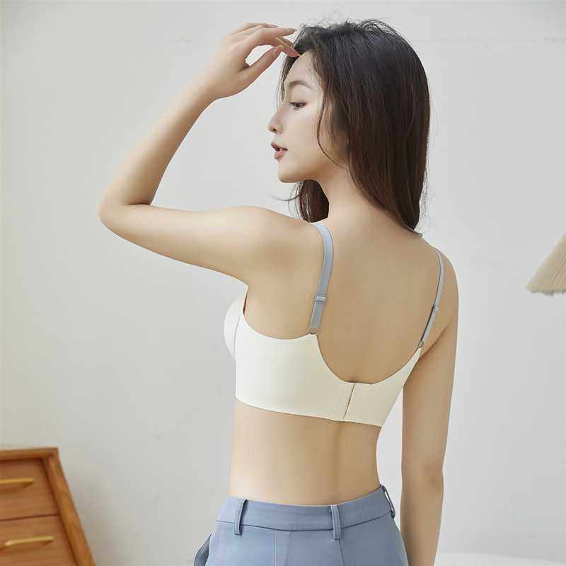 新款直销无痕一片式冰丝女士内衣简约拼色吊带美背裹胸少女无钢圈,运动/瑜伽/健身/球迷用品,瑜伽内衣,淘宝优惠券,粉丝福利购,淘宝优惠卷