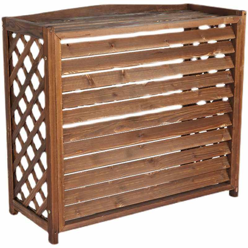 新款直销空调外机保护罩百叶格栅室外机防尘罩防雨装饰遮丑简约支