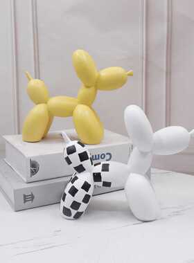 新款直销气球狗家居摆件客厅玄关电视柜办公室摆设动物树脂工艺品