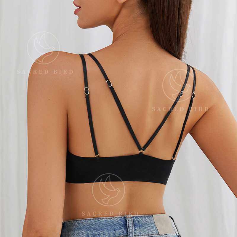 新款直销性感吊带无痕轻薄透气前扣内衣欧美大码调整型女士无钢圈,运动/瑜伽/健身/球迷用品,瑜伽内衣,淘宝优惠券,粉丝福利购,淘宝优惠卷