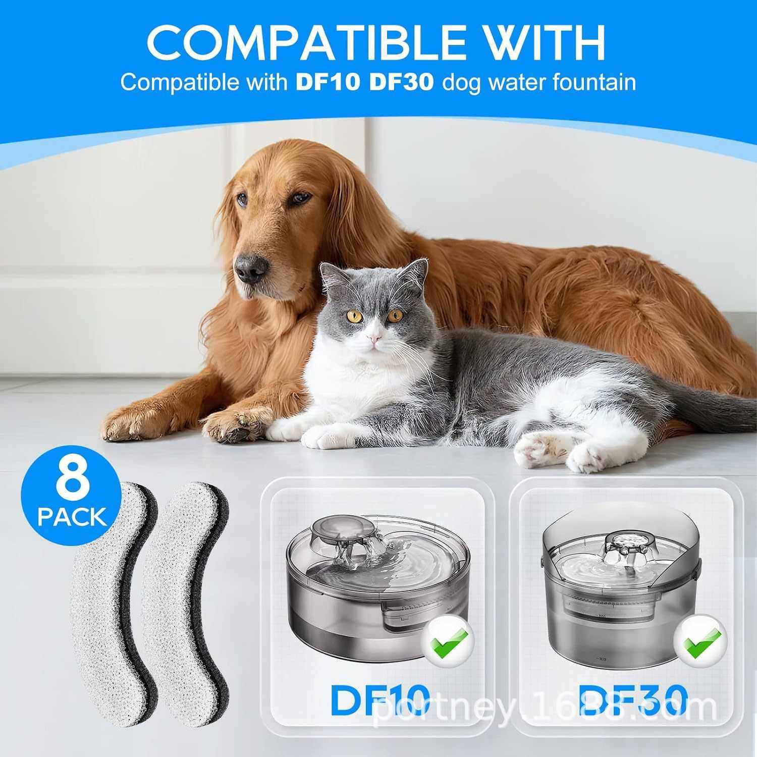 新款直销亚马逊爆款滤芯宠物饮水机滤芯兼容 DF10和DF30猫咪饮水,宠物/宠物食品及用品,过滤材料,淘宝优惠券,粉丝福利购,淘宝优惠卷